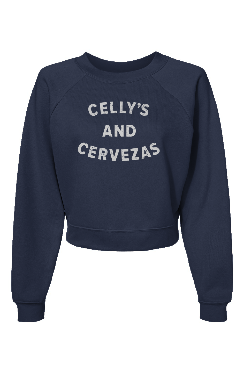 Raglan Rival Celly's and Cervezas Pullover Navy Blue | Barn Garb Hockey Threads