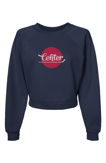 Raglan Rival Center Dot Pullover Navy Blue | Barn Garb Hockey Threads