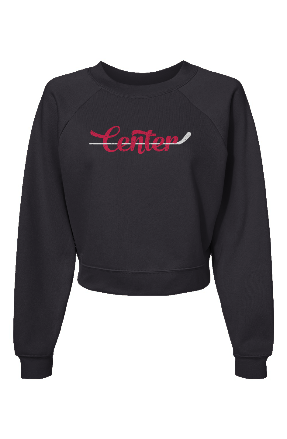 Raglan Rival Center Pullover Charcoal | Barn Garb Hockey Threads