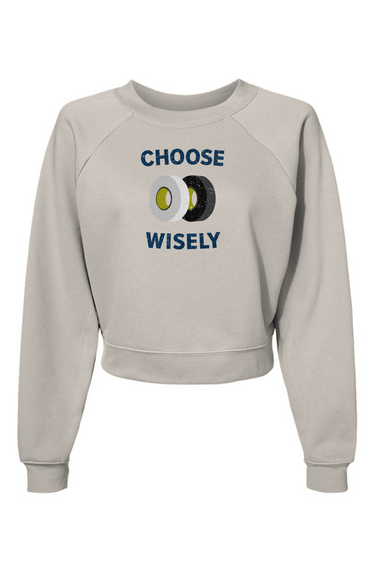 Raglan Rival Choose Wisely Pullover Vintage White | Barn Garb Hockey Threads