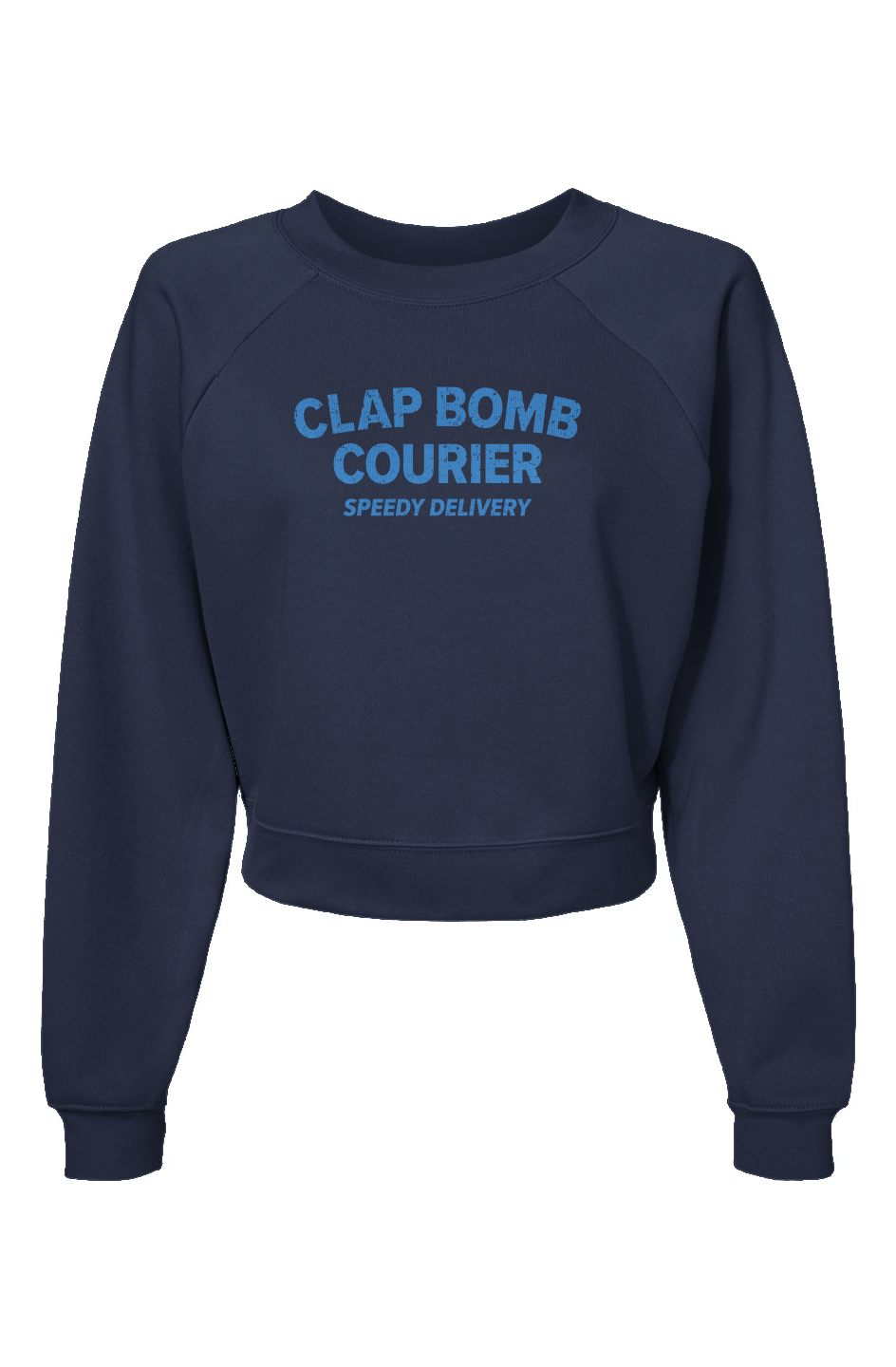 Raglan Rival Clap Bomb Courier Pullover Navy Blue | Barn Garb Hockey Threads