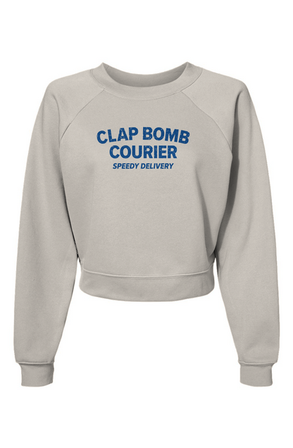 Raglan Rival Clap Bomb Courier Pullover Vintage White | Barn Garb Hockey Threads