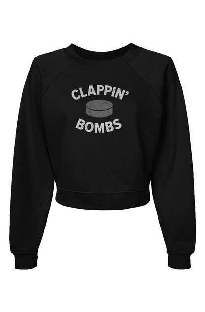 Raglan Rival Clappin' Bombs Puck Pullover Black | Barn Garb Hockey Threads