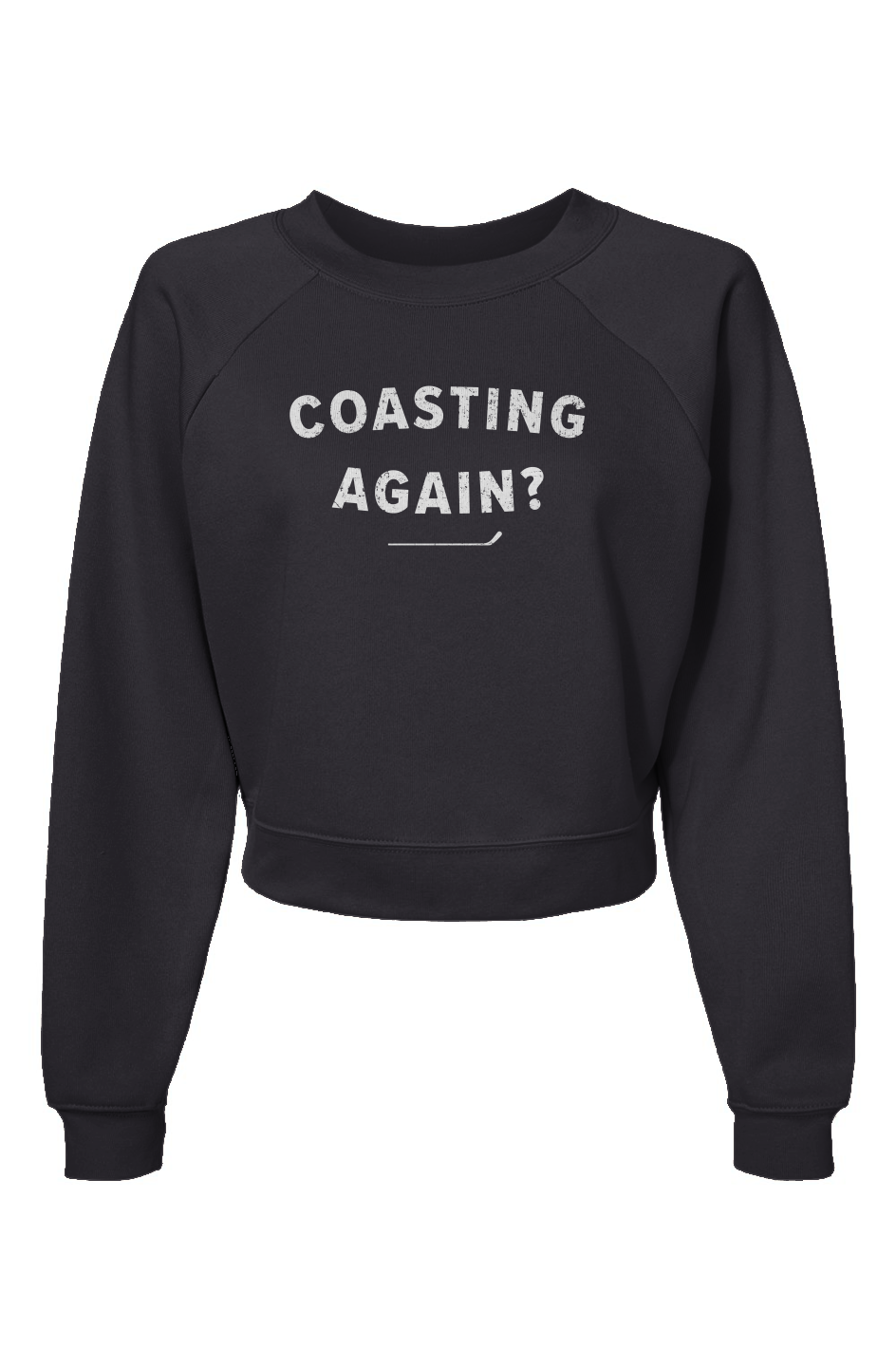 Raglan Rival Coasting Again? Pullover Charcoal | Barn Garb Hockey Threads