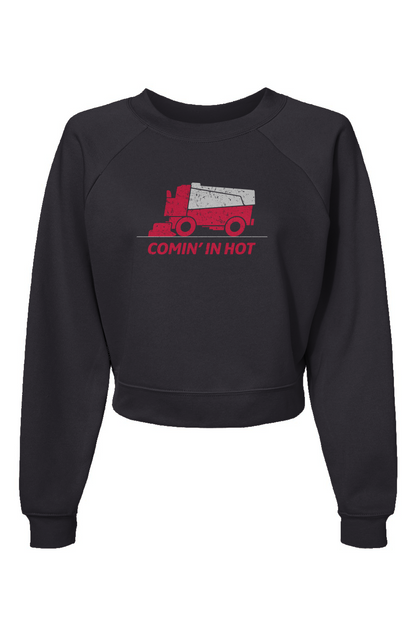 Raglan Rival Comin' in Hot Pullover Charcoal | Barn Garb Hockey Threads