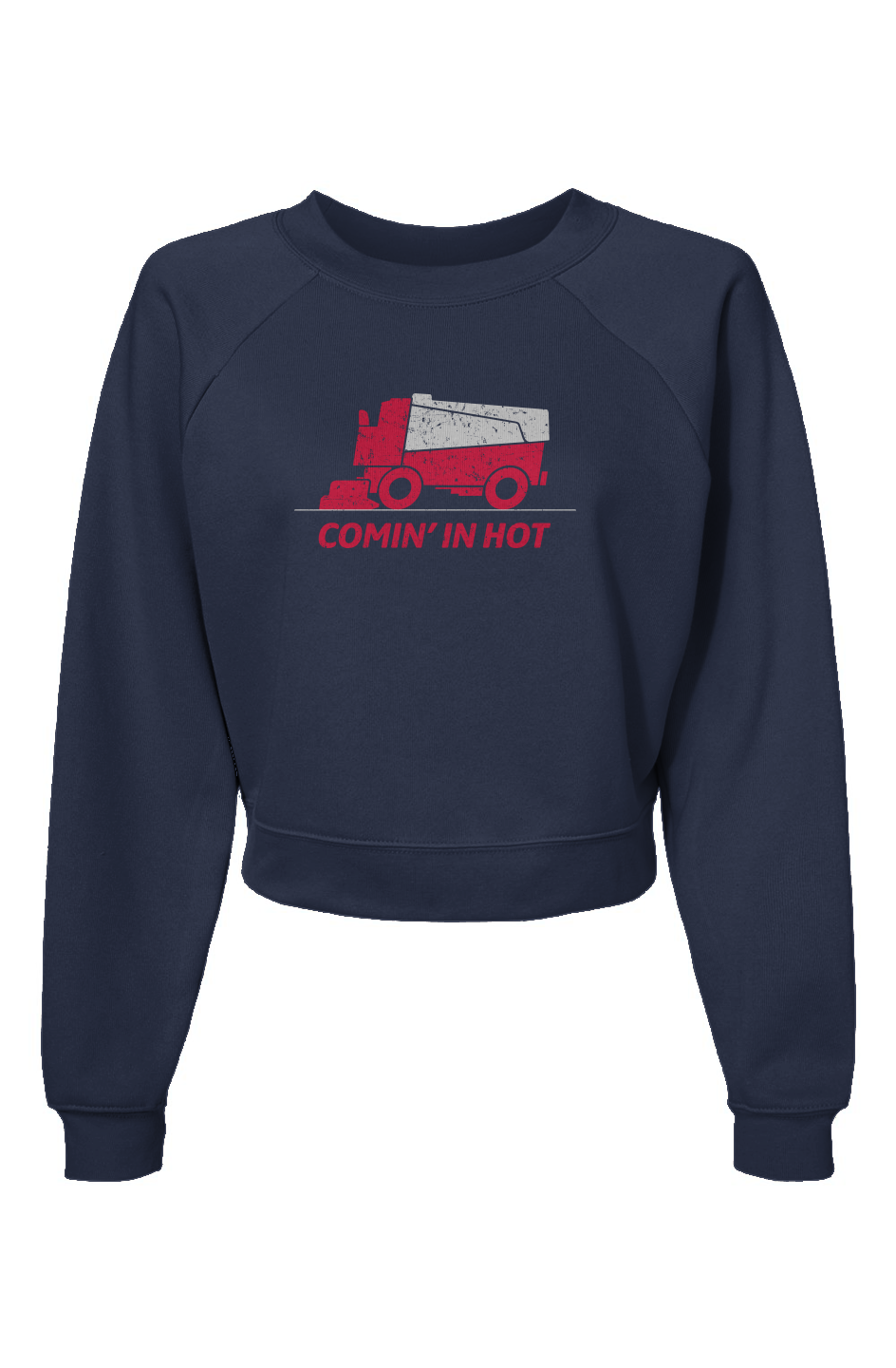 Raglan Rival Comin' in Hot Pullover Navy Blue | Barn Garb Hockey Threads