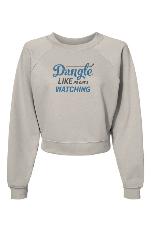 Raglan Rival Dangle Like No One's Watching Pullover Fleece Vintage White | Barn Garb Hockey Threads