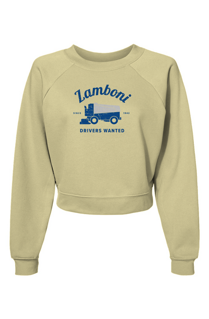 Raglan Rival Drivers Wanted Pullover Fleece French Vanilla | Barn Garb Hockey Threads