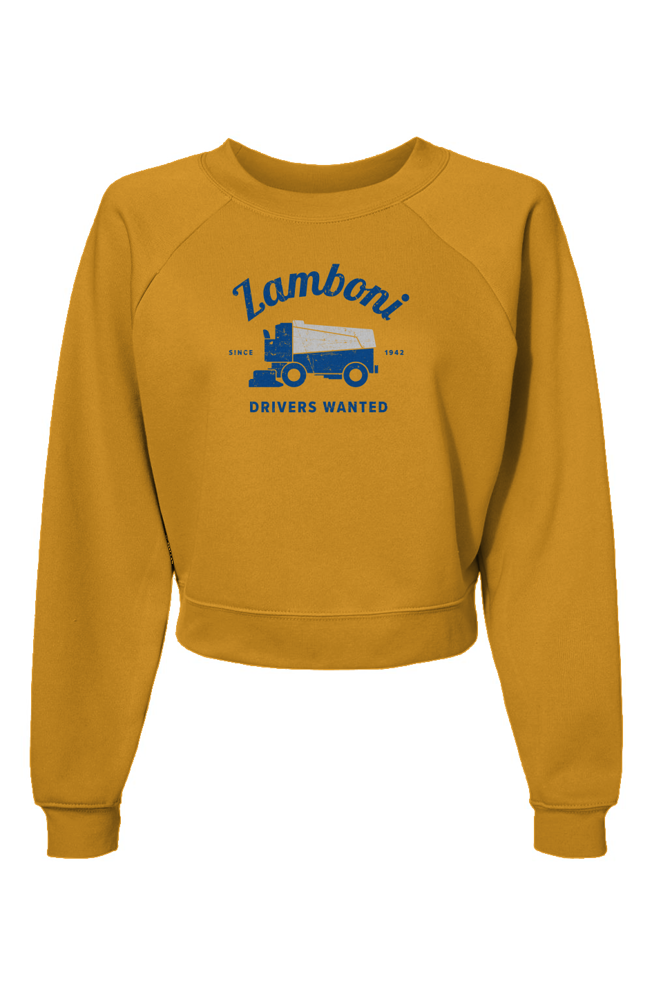 Raglan Rival Drivers Wanted Pullover Fleece Heather Mustard | Barn Garb Hockey Threads
