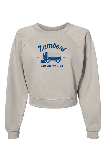 Raglan Rival Drivers Wanted Pullover Fleece White | Barn Garb Hockey Threads