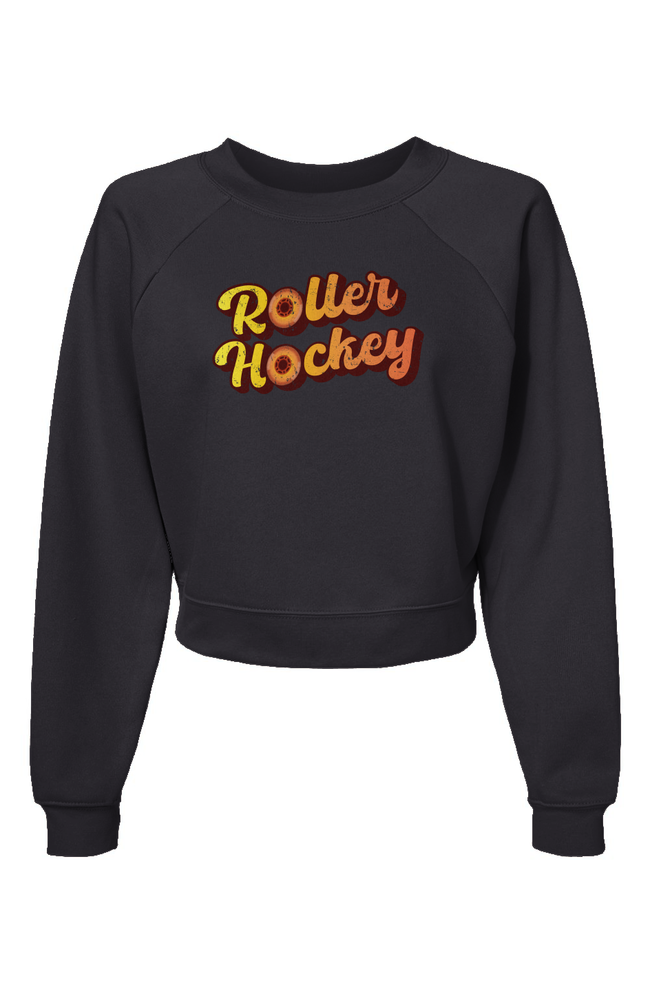 Raglan Rival Feeling Groovy Roller Hockey Pullover Charcoal | Barn Garb Hockey Threads