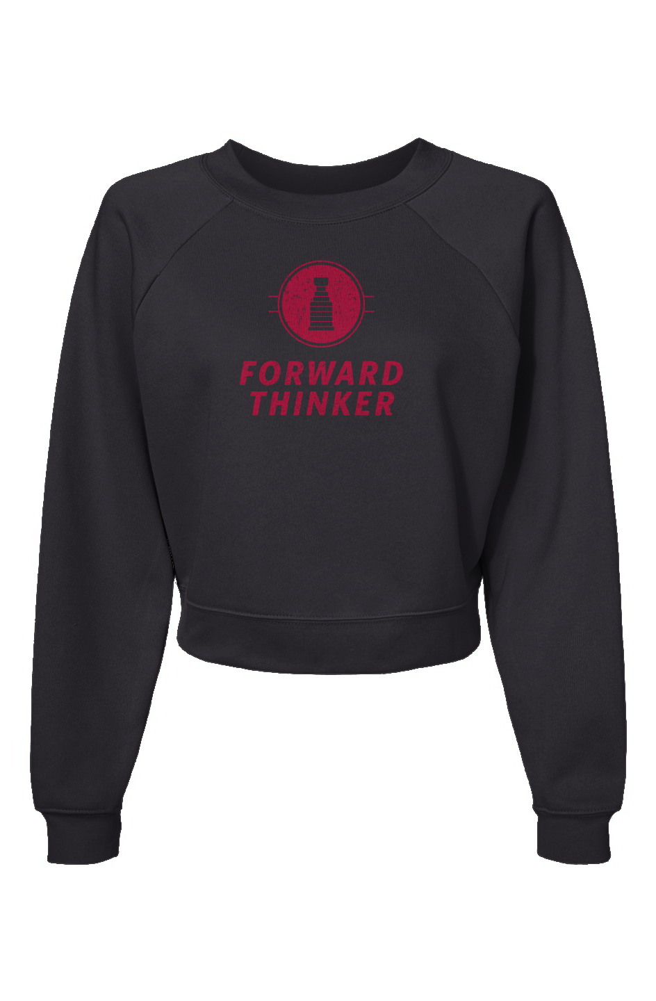 Raglan Rival Forward Thinker Pullover Charcoal | Barn Garb Hockey Threads