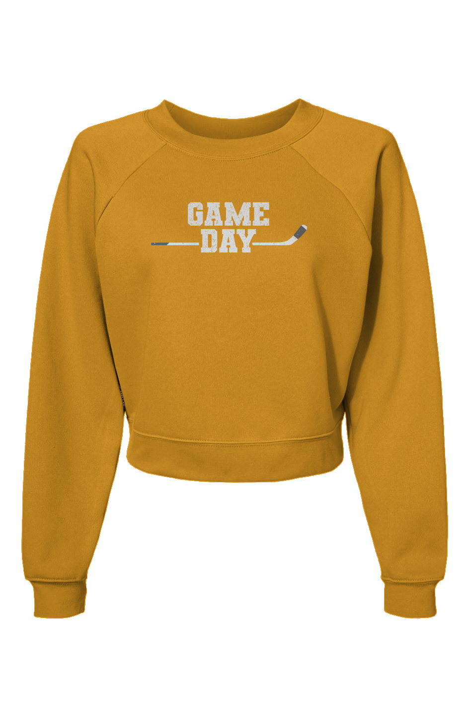 Raglan Rival Game Day Pullover Heather Mustard | Barn Garb Hockey Threads