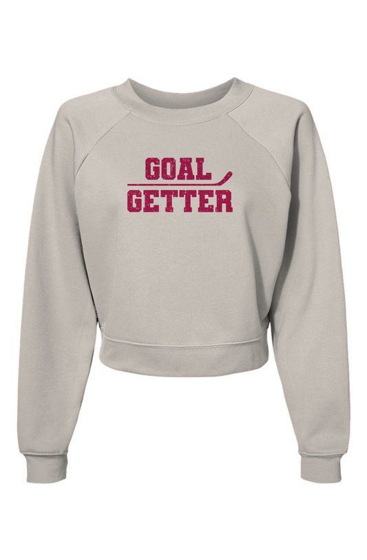 Raglan Rival Goal Getter Stick Pullover Vintage White | Barn Garb Hockey Threads