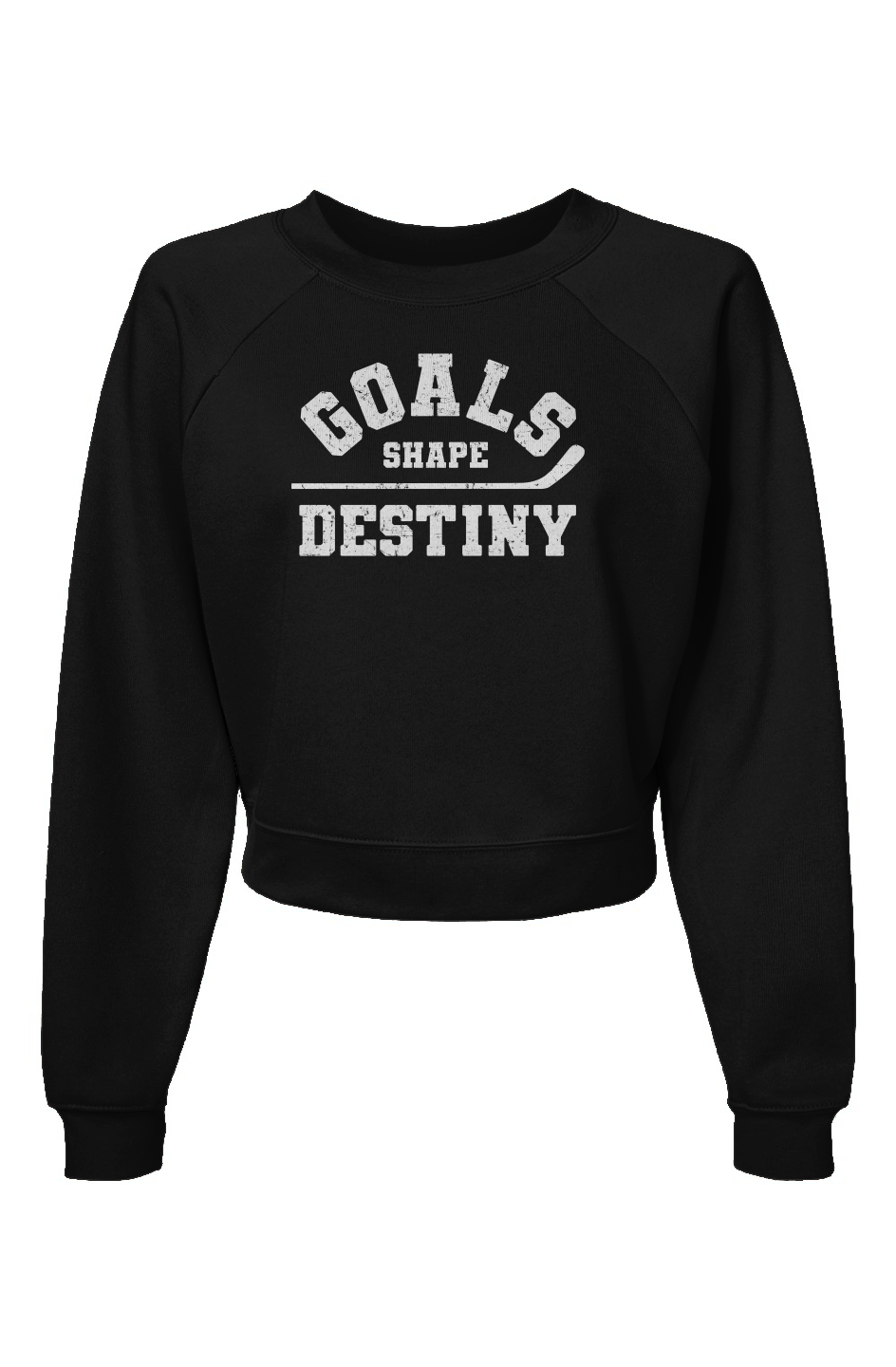 Raglan Rival Goals Shape Destiny Pullover Black | Barn Garb Hockey Threads
