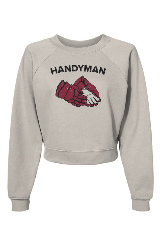 Raglan Rival Handyman Pullover Vintage White | Barn Garb Hockey Threads