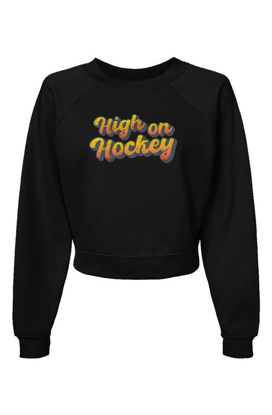 Raglan Rival High on Hockey Pullover Black | Barn Garb Hockey Threads