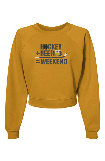 Raglan Rival Hockey Math Pullover Heather Mustard | Barn Garb Hockey Threads
