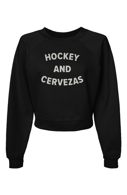 Raglan Rival Hockey and Cervezas Pullover Black | Barn Garb Hockey Threads