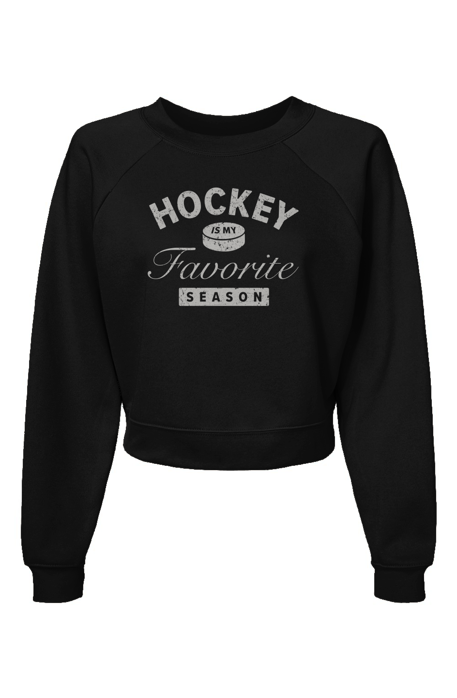 Raglan Rival Hockey is My Favorite Season Pullover Black | Barn Garb Hockey Threads