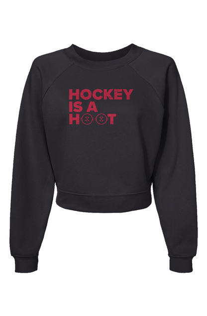 Raglan Rival Hockey is a Hoot Pullover Charcoal | Barn Garb Hockey Threads