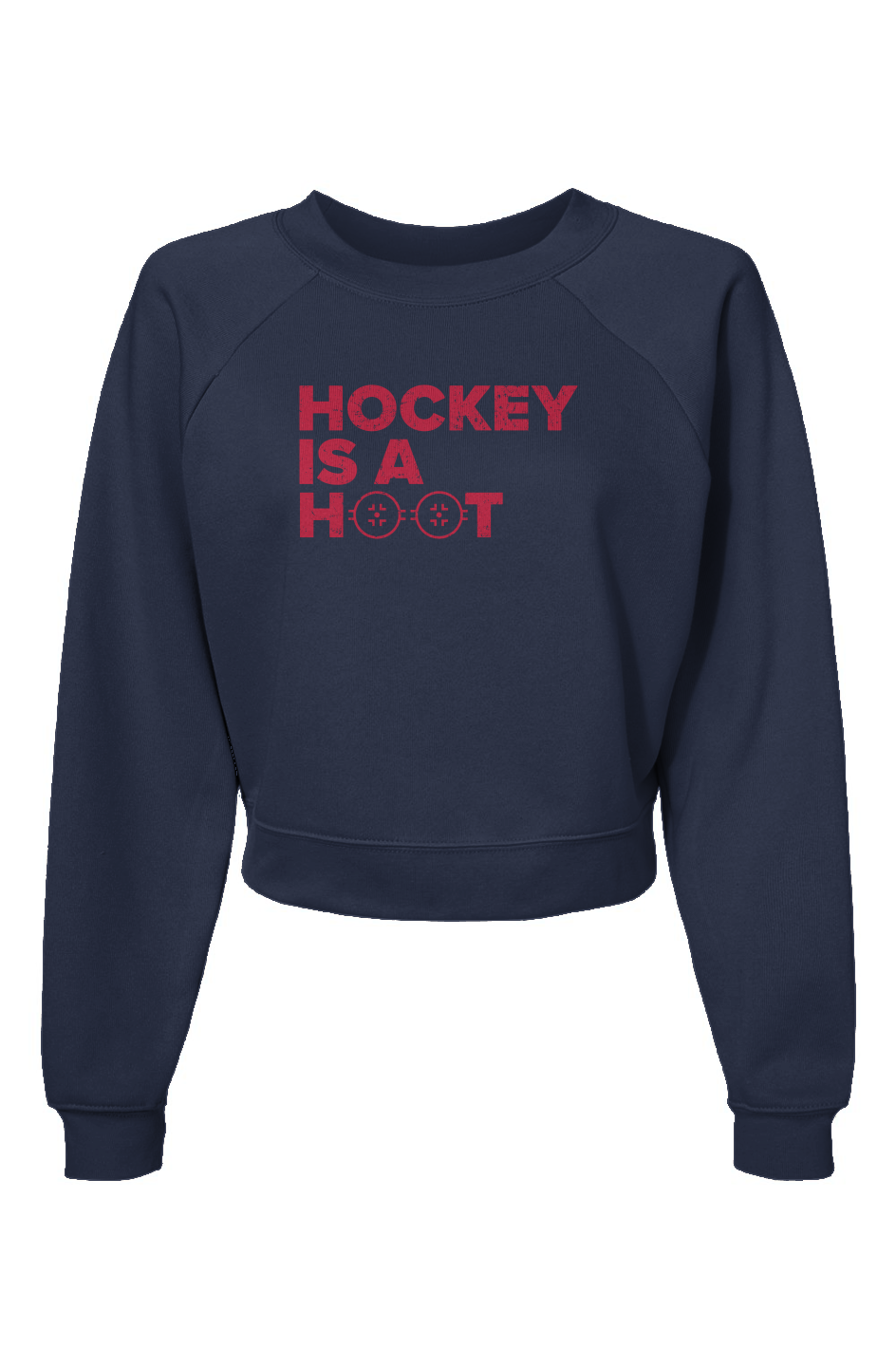 Raglan Rival Hockey is a Hoot Pullover Navy Blue | Barn Garb Hockey Threads