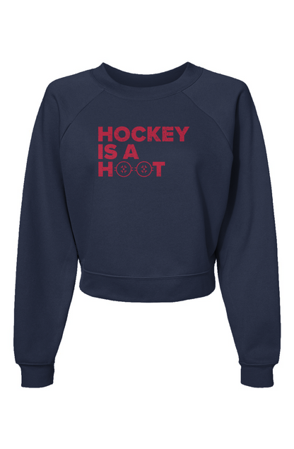 Raglan Rival Hockey is a Hoot Pullover Navy Blue | Barn Garb Hockey Threads