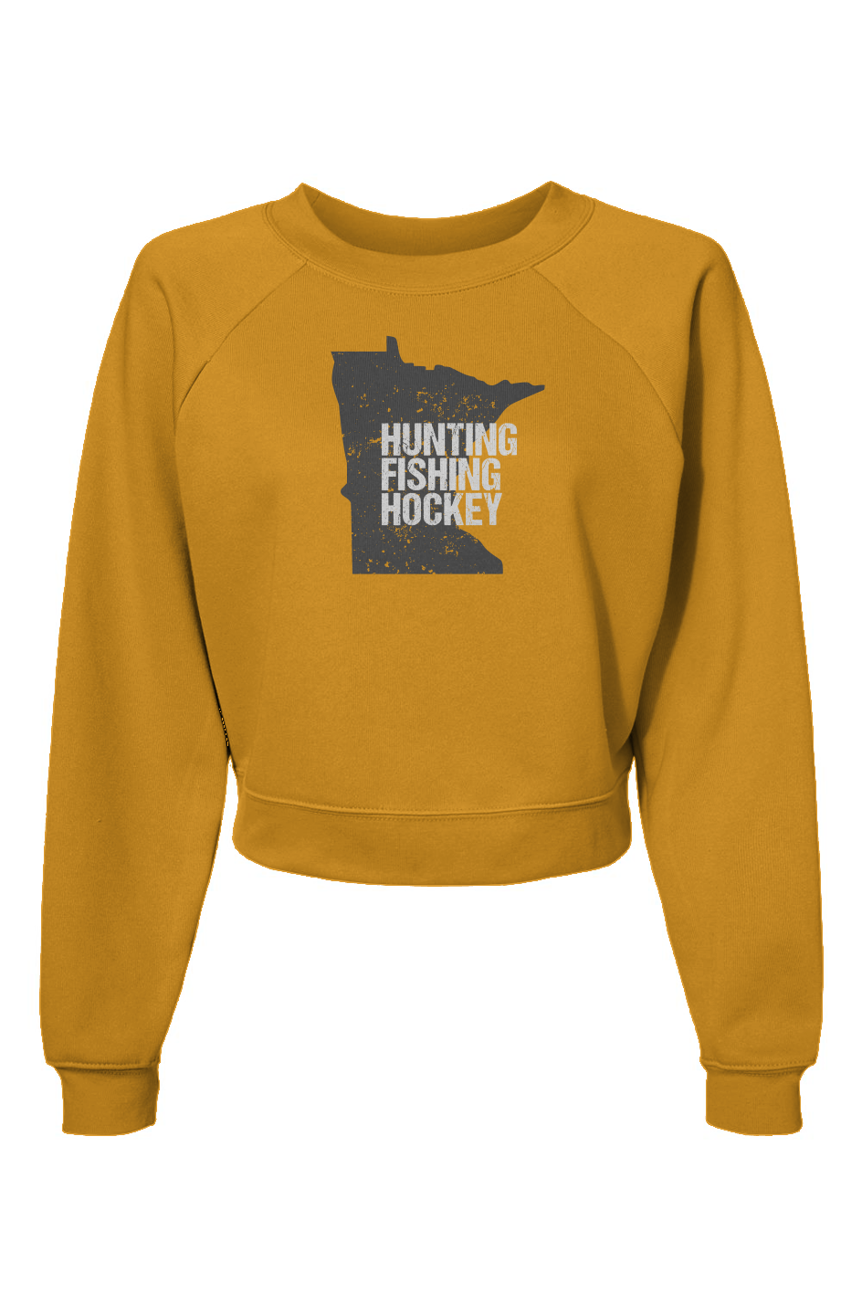 Raglan Rival Hunting Fishing Hockey Pullover Heather Mustard | Barn Garb Hockey Threads