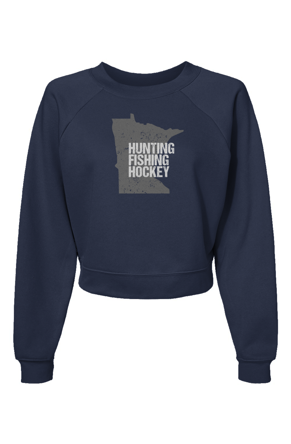 Raglan Rival Hunting Fishing Hockey Pullover Navy Blue | Barn Garb Hockey Threads