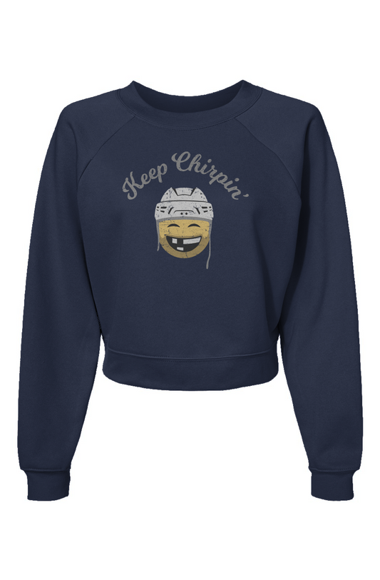 Raglan Rival Keep Chirpin' Pullover Navy Blue | Barn Garb Hockey Threads