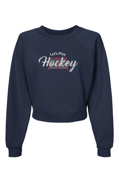 Raglan Rival Let's Play Hockey Pullover Navy Blue | Barn Garb Hockey Threads
