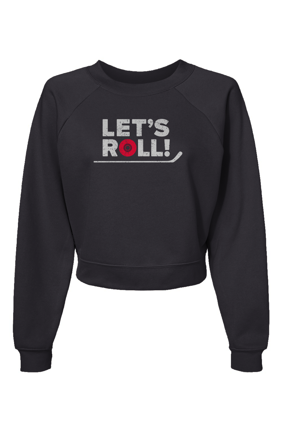 Raglan Rival Let's Roll Pullover Charcoal | Barn Garb Hockey Threads