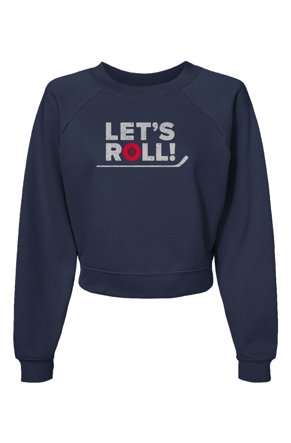 Raglan Rival Let's Roll Pullover Navy Blue | Barn Garb Hockey Threads