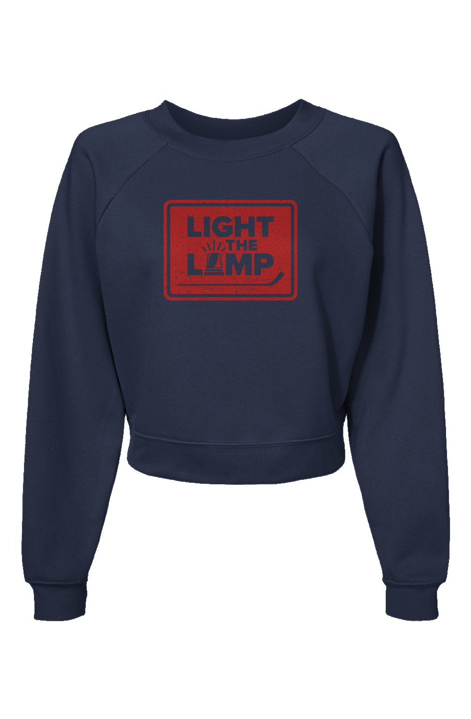 Raglan Rival Light the Lamp Badge Pullover Navy Blue | Barn Garb Hockey Threads