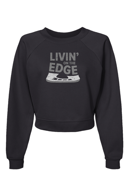 Raglan Rival Livin' on the Edge Pullover Charcoal | Barn Garb Hockey Threads