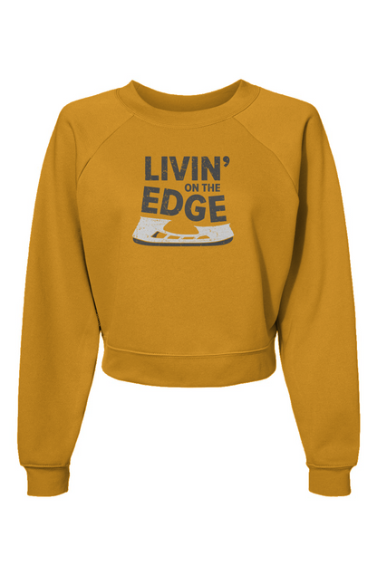 Raglan Rival Livin' on the Edge Pullover Heather Mustard | Barn Garb Hockey Threads