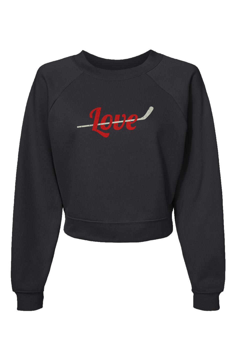 Raglan Rival Love Stick Pullover Charcoal | Barn Garb Hockey Threads