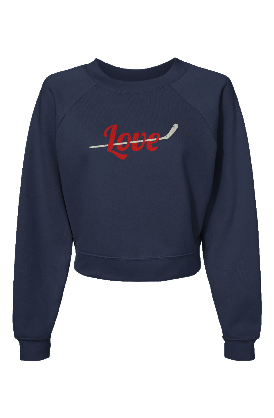 Raglan Rival Love Stick Pullover Navy Blue | Barn Garb Hockey Threads