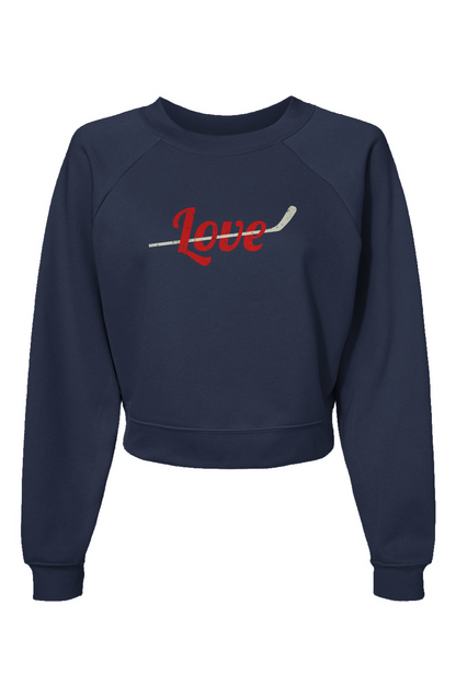 Raglan Rival Love Stick Pullover Navy Blue | Barn Garb Hockey Threads