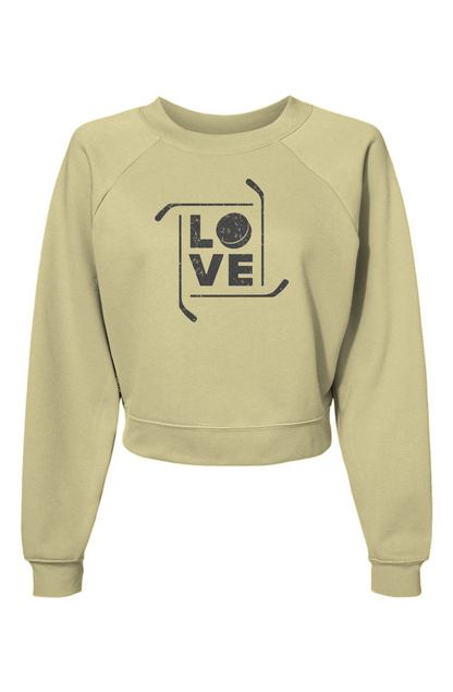 Raglan Rival Love the Game Pullover French Vanilla | Barn Garb Hockey Threads