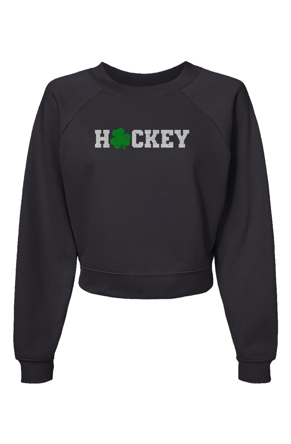 Raglan Rival Lucky Shammy Pullover Charcoal | Barn Garb Hockey Threads