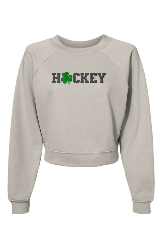 Raglan Rival Lucky Shammy Pullover Vintage White | Barn Garb Hockey Threads