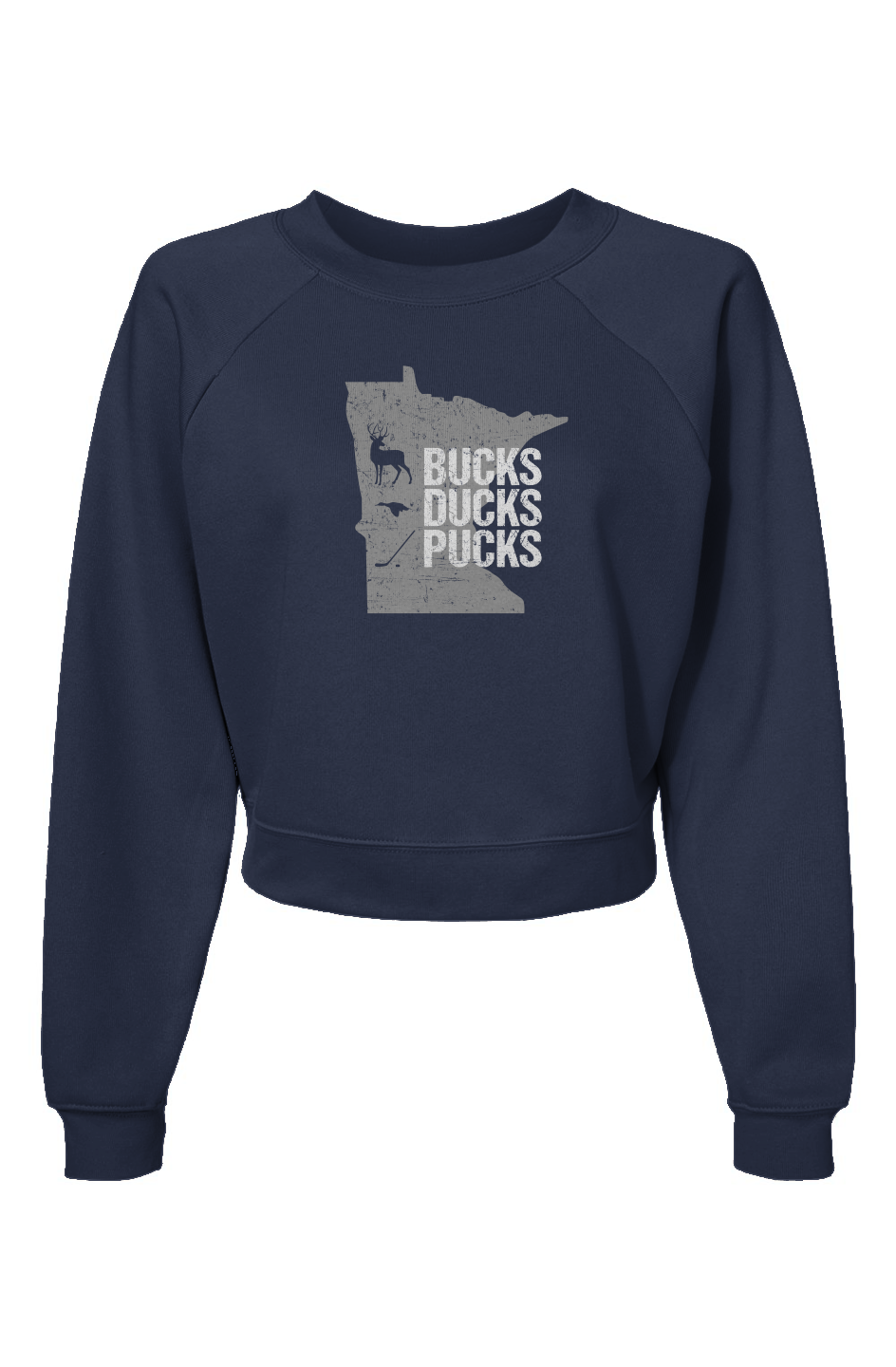 Raglan Rival Minnesota Hunting Pullover Navy Blue | Barn Garb Hockey Threads
