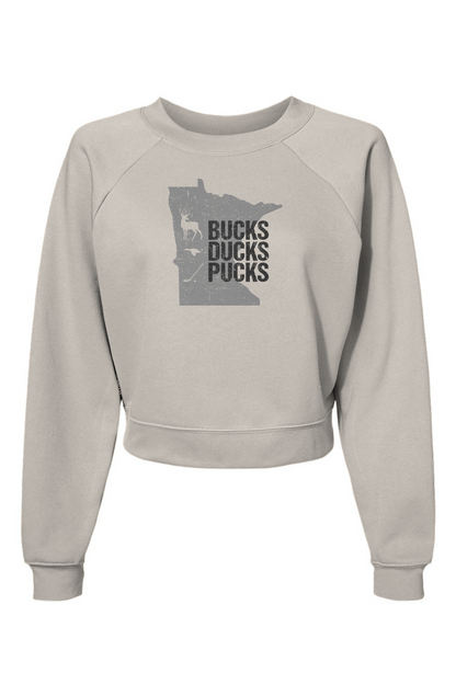 Raglan Rival Minnesota Hunting Pullover Vintage White | Barn Garb Hockey Threads