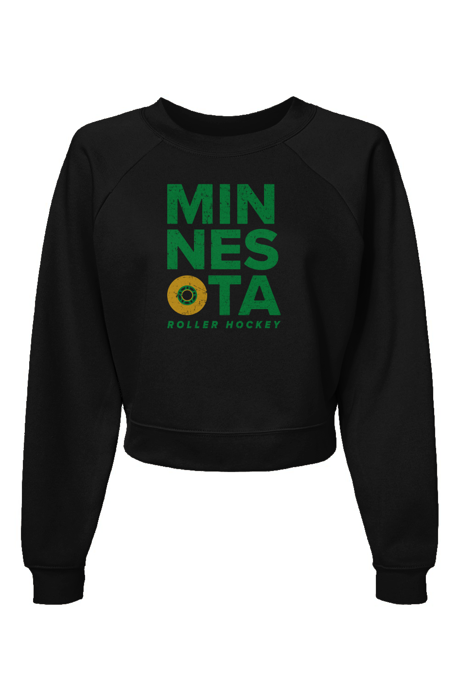Raglan Rival Minnesota Roller Pullover Black | Barn Garb Hockey Threads