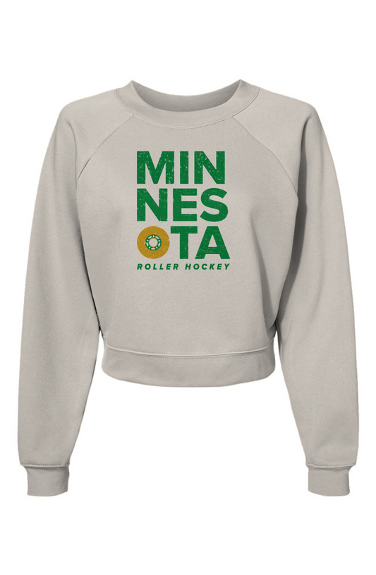 Raglan Rival Minnesota Roller Pullover Vintage White | Barn Garb Hockey Threads