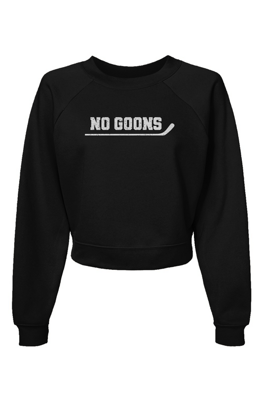 Raglan Rival No Goons Pullover Black | Barn Garb Hockey Threads