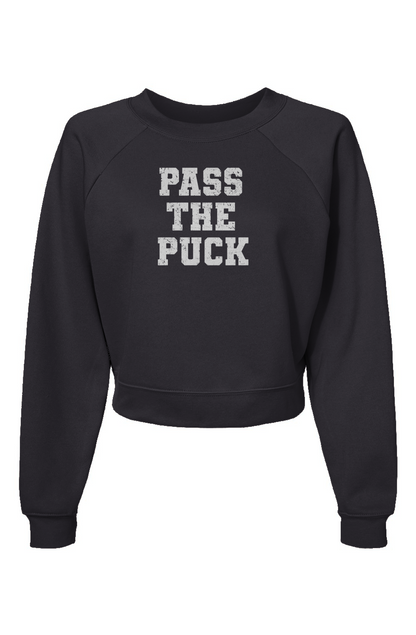 Raglan Rival Pass the Puck Pullover Charcoal | Barn Garb Hockey Threads