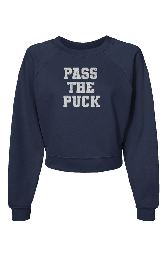 Raglan Rival Pass the Puck Pullover Navy Blue | Barn Garb Hockey Threads