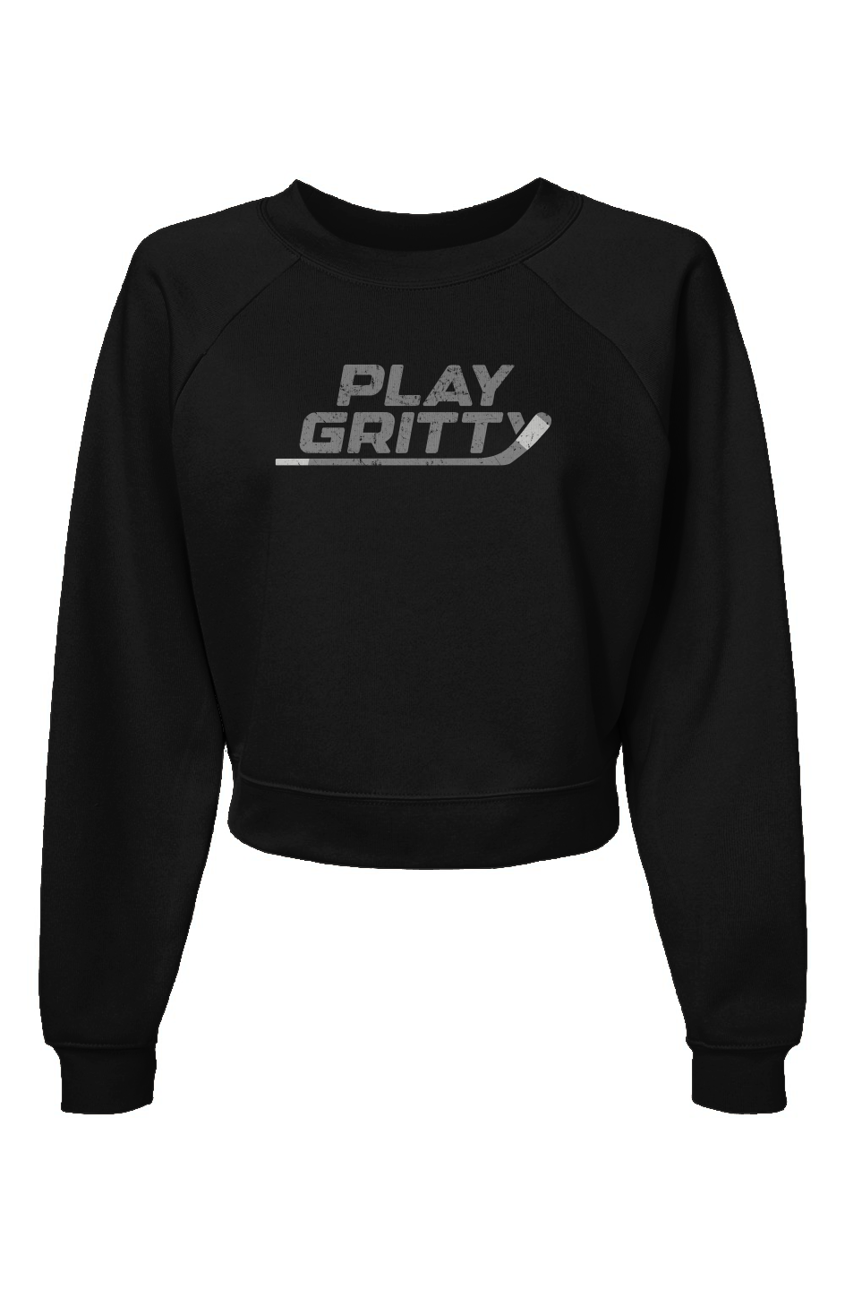 Raglan Rival Play Gritty Pullover Black | Barn Garb Hockey Threads